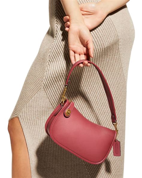 coach swinger|COACH Swinger Glovetanned Leather Shoulder Bag .